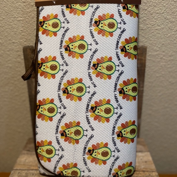 Avocado Turkey Dish Drying Mat, Thanksgiving Dish Drying Mat, Dish Drying Mat - Picture 3 of 11